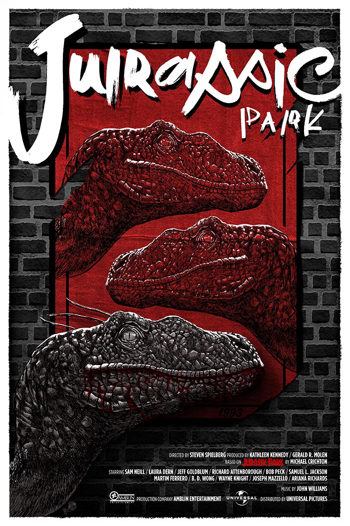 Alternative movie poster Jurassic Park