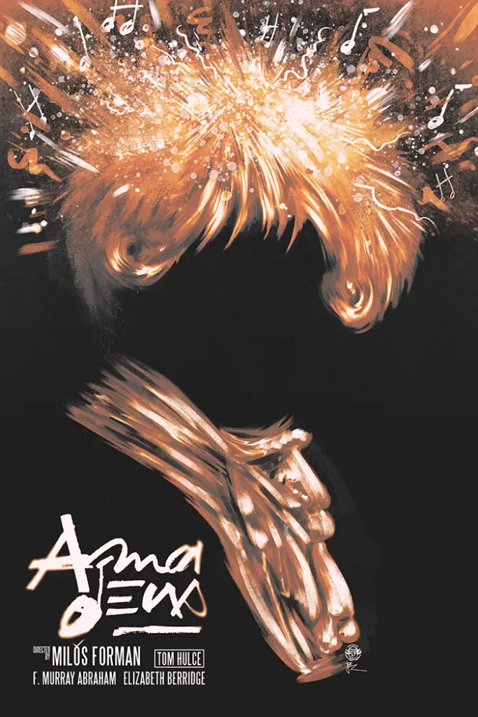 Amadeus movie poster by JB Roux