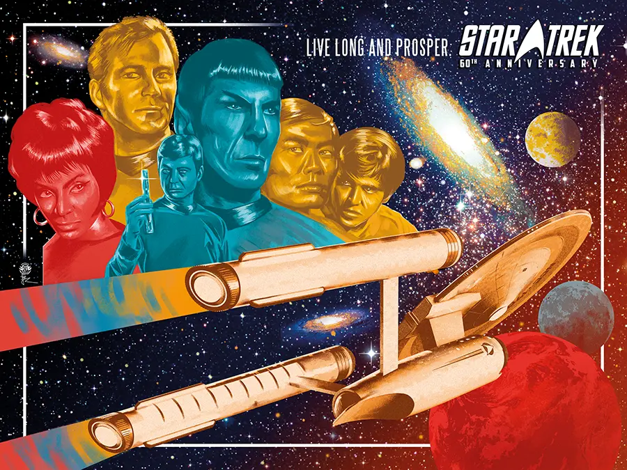 StarTrek 60th anniversary by JB Roux
