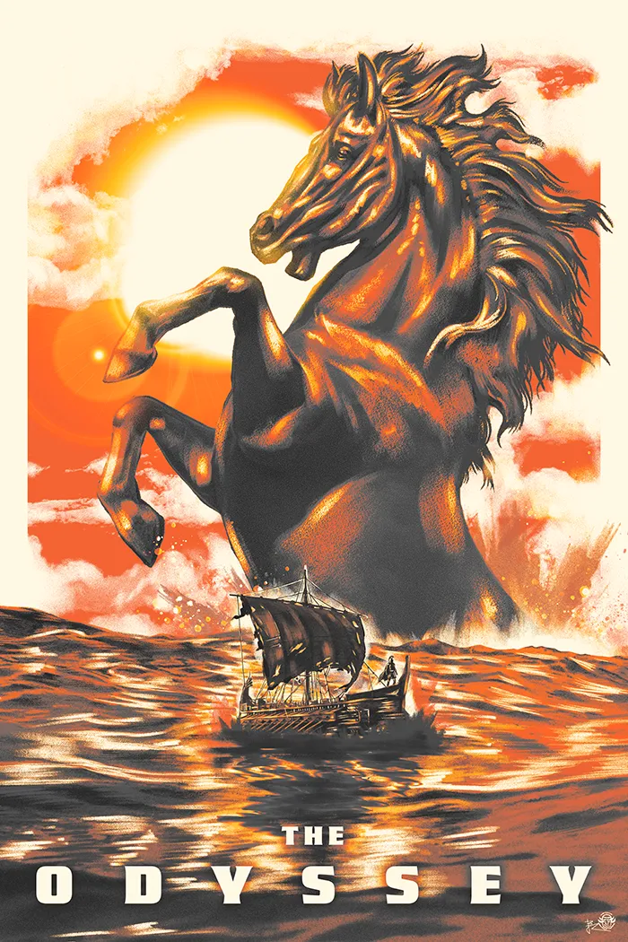 Odyssey_Juill26_JBoux The Odyssey affiche alternative par JB Roux