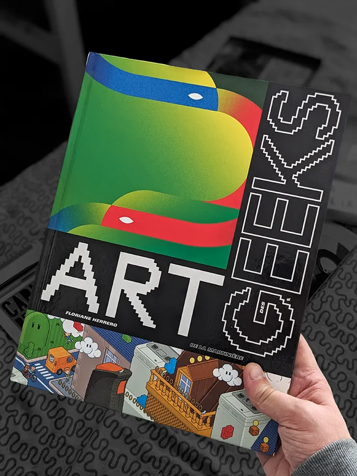 Le livre Art des Geeks avec une illustration de JB Roux en couverture